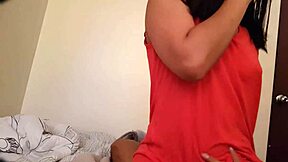 Unfaithful Wife Miranda Salazar Rides Boss While On Phone!