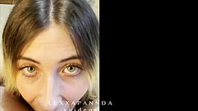 Petite blonde gives intense pov blowjob to stepfather