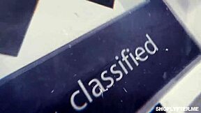 Krystal Orchid says, 'look at my beautiful pink pussy in the shop.'