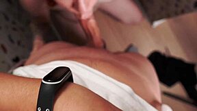 Redhead's first deepthroat virginity