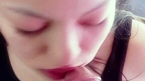 Homemade Latina blowjob with killer deep throat skills