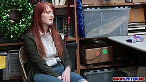 Krystal Orchid says, 'look at my beautiful pink pussy in the shop.'