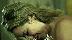 Skinny blonde teen seduced by busty milf for wet pussy licking 😍