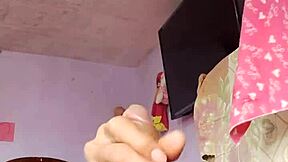 Sniffing step mother-in-law’s panties led to a massive cumshot alone