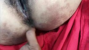 Stepmom in dress gets wild with outdoor muff diving