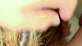 Blonde beauty girlfriend gives extreme sloppy deepthroat, wow! 😍