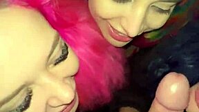 Girls surprised a guy with a sudden blowjob on a boat.