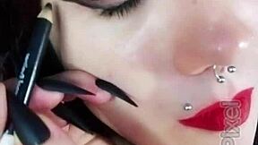 What’s hiding backstage with this hot brunette girlfriend?