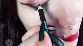 What’s hiding backstage with this hot brunette girlfriend?