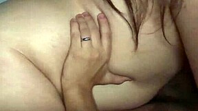 Chubby woman has a delicious experience