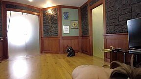 Kneel Bitch, Suck My Hairy Cock Now?