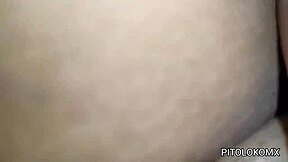 The couple enjoys a passionate creampie with the athletic latina in pantyhose doggystyle.