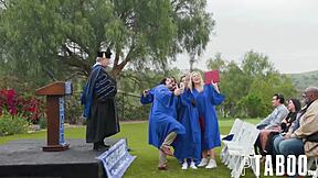 Alona joins stepdad and Lily in threesome!