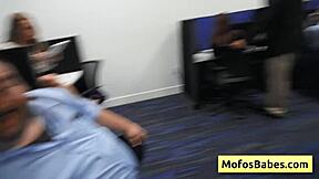 office milf sasha pearl gets naughty with big boobs