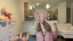 After my intense naked workout, i sucked his thick cock in the shower till tears fell from my eyes.