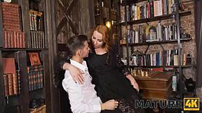 mature4k busty redhead russian cougar sucking young studs