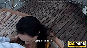 Can Sis Handle Stepbrother's Dick In Her Mouth And Pussy?