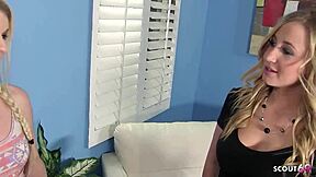 Tricked teen into old young threesome