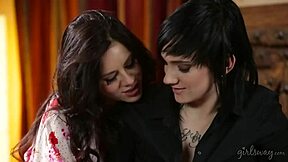 shyla jennings and nikki hearts explore their lesbian adventure together