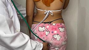 Doctor, you pervert, taking advantage of this innocent obedient chica with that big cock!