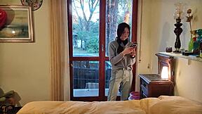 Cyclist finds me lost in woods and fucks me hard outdoors.