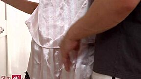 sasha paige, skinny tattooed teen, bangs her bf hard