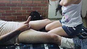 Mi Madrastra Infiel Swallows My Semen After Sucking Me Off