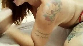 My husband pounded hard n came on my tits