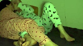 gentle caresses turned into wild fucking her big tits and tattooed ass in the bedroom 😈