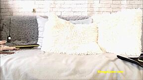 Blonde teen feels intense pleasure