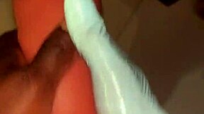 She deepthroats her sextoy like a slave until it gets nasty