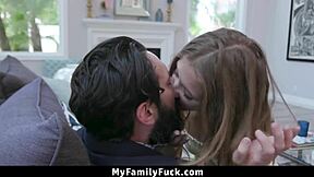 Stepfather, you slammed my soaked hole hard!