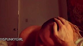 INNOCENT-LOOKING CUTE BLONDE TEEN 18+ SUCKS BIG COCK LIKE PRO, NATURAL TITS BOUNCING