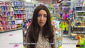 Katty West ditches condom for raw creampie with fan