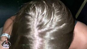 Whore wife's glory hole action shocks husband watching!