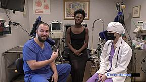 is dr tampa examining my neighbor rina arem's hairless pussy?