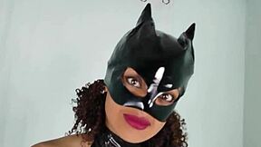 Sucking Daddy's Cock in Tight Latex Outfit, So Hot!