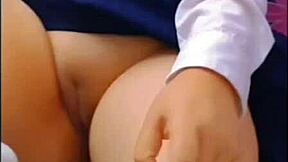 Professor rubs my tight spot but breaks our deal with hardcore anal