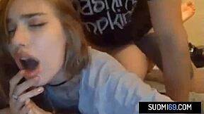 Finnish Amateur Teen Couple in Raw European Action