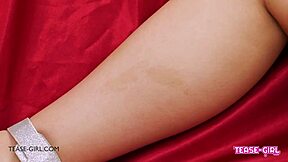 Stunning Brunette Reveals Perfect Teen Body on Sofa for Casting