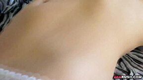 Her stepfather introduces Taylor Sands to his massive cock in a hardcore session