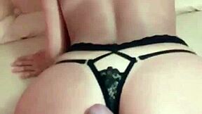 The young latina bent over in homemade doggystyle, her ass taking the big cock. Monster cock pounded her hard in the 18-19 yo scene.