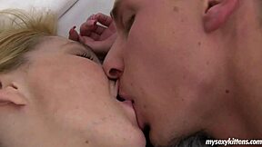 Watch Freckled Teen Alice Suck and Ride Cock!