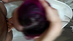 sexy teen redhead girlfriend addicted to sucking cocks, moaning in homemade pov scene