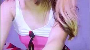 bonneyuwu chatting with her stepfather in a skirt