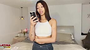 Scarlette Lopez tries first anal and gapes in wild Latina creampie casting