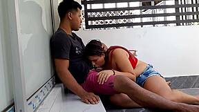 young student babe fucks secretary in office, big ass in shorts driving wild