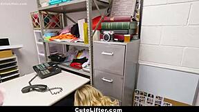 Did tiny blonde steal just to get garage action?