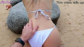 Blonde Milf Cheats with Photographer for Risky Beach Sex