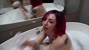 sexy teen redhead girlfriend addicted to sucking cocks, moaning in homemade pov scene